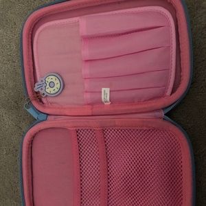 Pencil case with donut that lights up